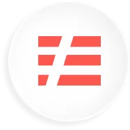 Logo Serverless: Red cloud bars, server freedom, energy, simplicity.